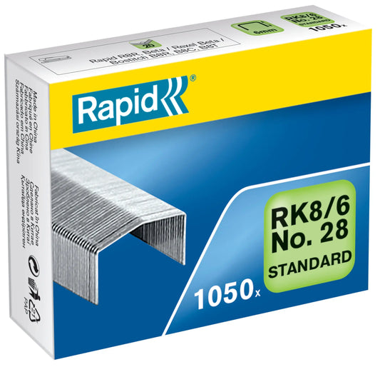 RAPID Heftklammern RK8/6 24873600 verzinkt 1050 Stück Idealshop