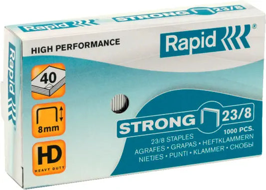 RAPID Heftklammern Strong 23/8 mm 24869800 verzinkt 1000 Stück Idealshop