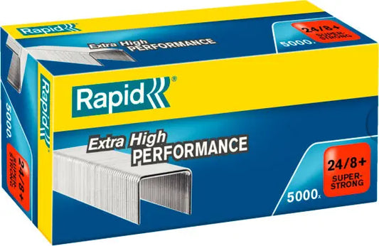 RAPID Heftklammern SuperStrong 24/8+ 24860100 verzinkt 5000 Stück Idealshop