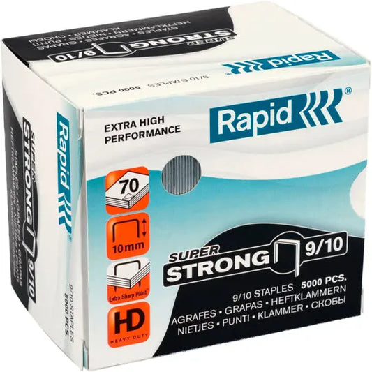 RAPID Heftklammern SuperStrong 9/10 24871200 verzinkt 5000 Stück Idealshop