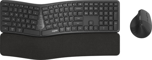 RAPOO 8810M Ergonomic Deskset 13115 Wireless, Grey Idealshop