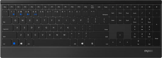 RAPOO 9500M Wireless Deskset Combo 18897 Multimode, black Idealshop