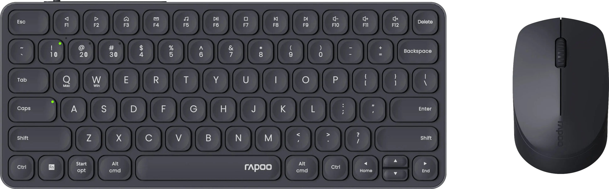 RAPOO 9610M ultraslim comp.deskset 12646 Wireless, Dark Grey Idealshop