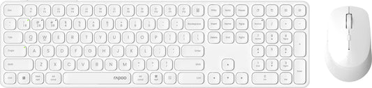 RAPOO 9810M ultraslim full deskset 12651 Wireless, White Idealshop