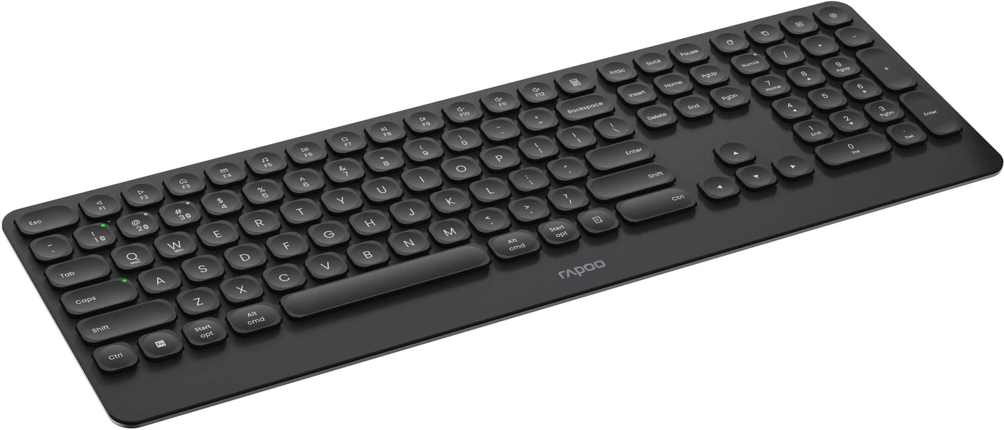 RAPOO E9390M Ultraslim Keyboard 13133 Wireless, Black Idealshop