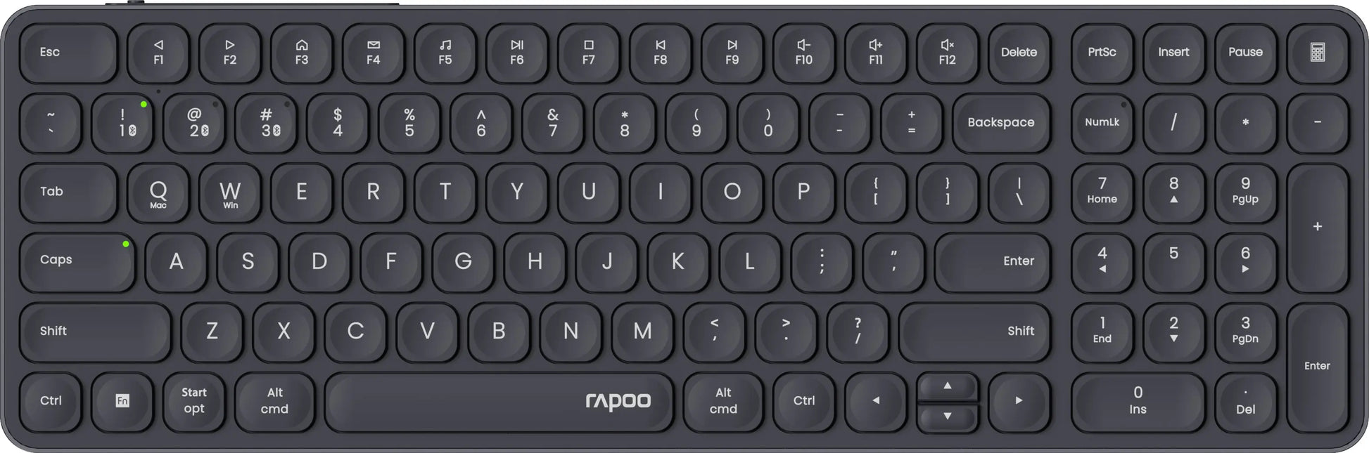 RAPOO E9710 ultraslim Keyboard 12642 Wireless, Dark Grey Idealshop