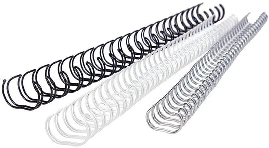 RENZ Drahtbinderücken 14,3mm A5 311430024 weiss, 24 Ringe 50 Stück Idealshop
