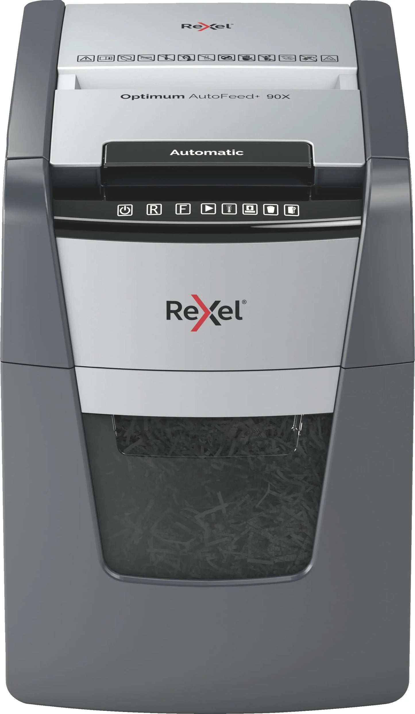 REXEL Aktenvernichter Optimum AF+ 2020090XCH 90X, P-4, 34lt Idealshop