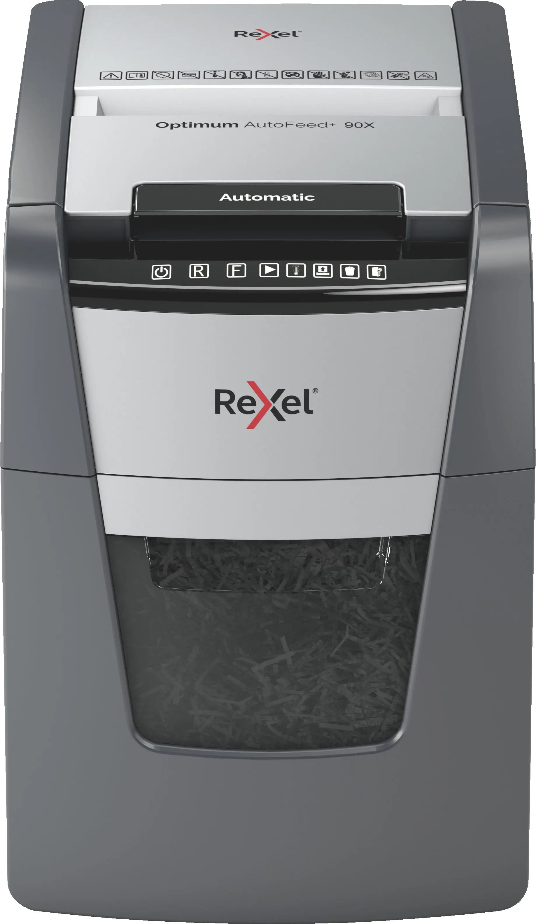 REXEL Aktenvernichter Optimum AF+ 2020090XCH 90X, P-4, 34lt Idealshop