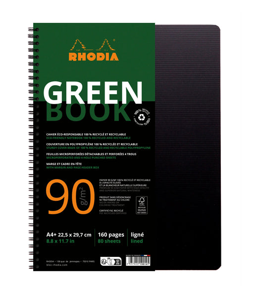 RHODIA Greenbook Notizbuch A4 119914C liniert 90g 160 S. Idealshop