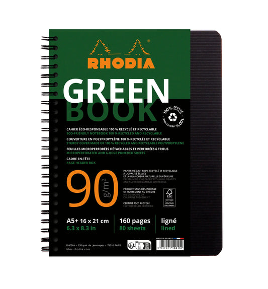 RHODIA Greenbook Notizbuch A5 119915C liniert 90g 160 S. Idealshop