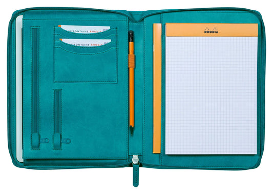 RHODIA Konferenzmappe A5 168103C pfaugrün Idealshop
