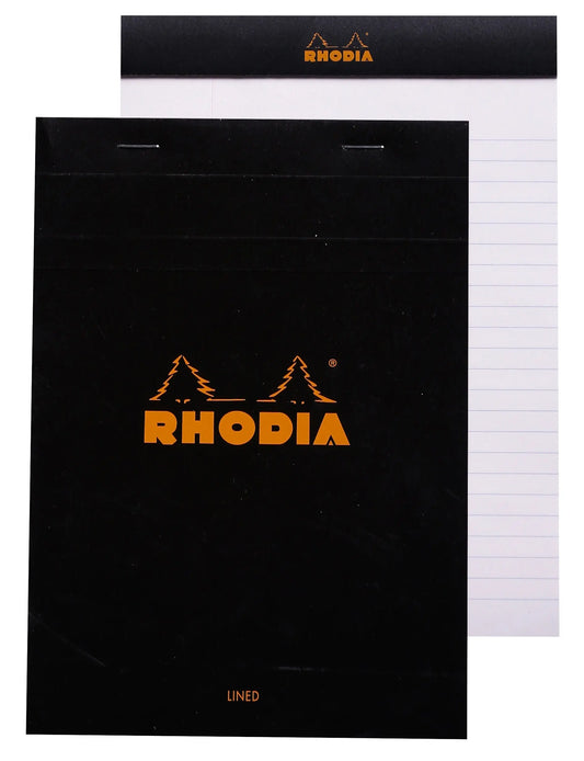 RHODIA Notizblock A5 166009C liniert schwarz Idealshop