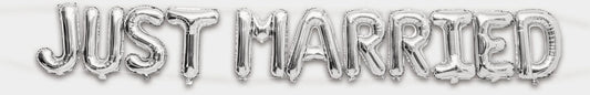 RICO DESIGN Folienballon 36cm, 11 Stück 81000.02.41 Just Married silber Idealshop
