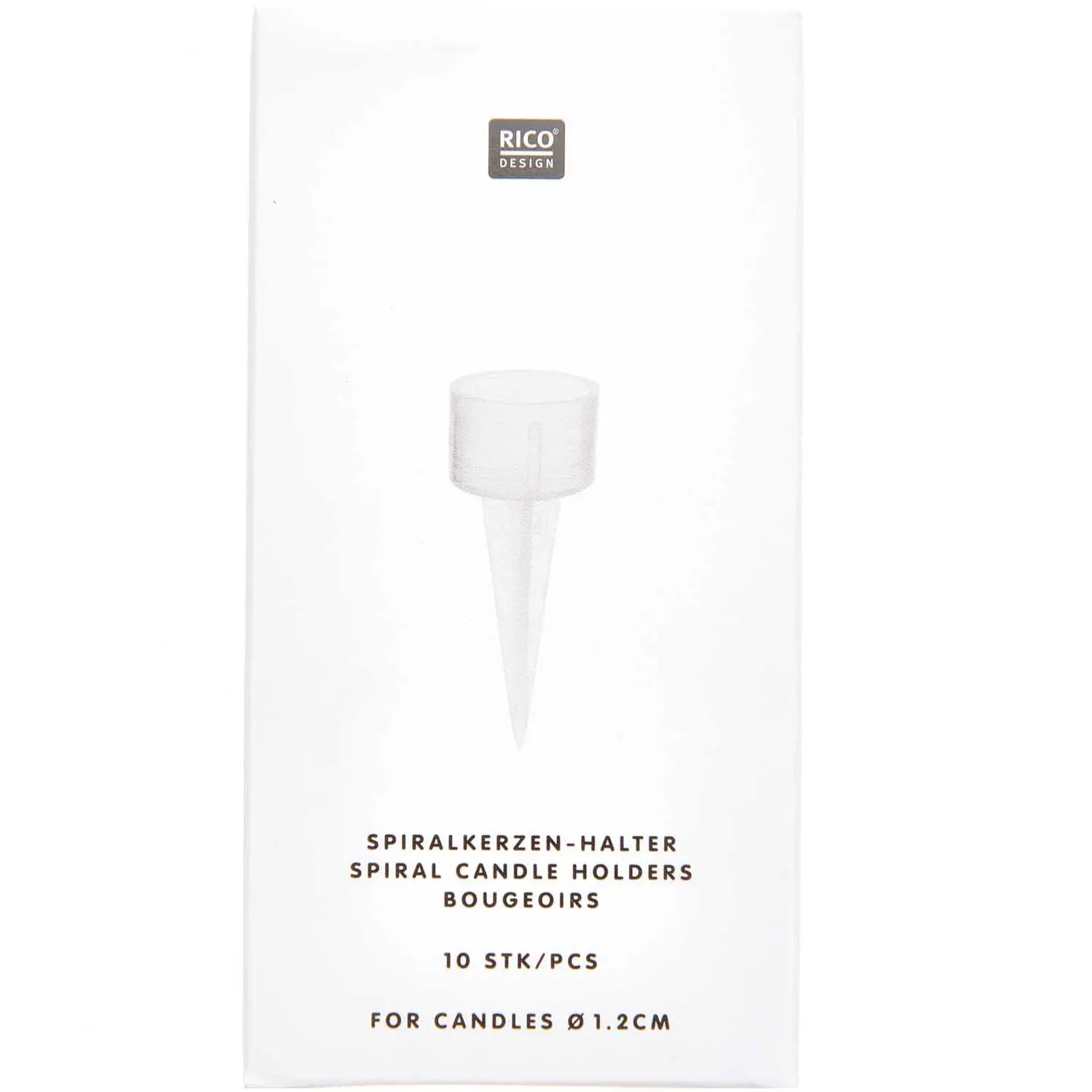 RICO DESIGN Kerzenhalter 10 Stück 400115 Transparent Idealshop