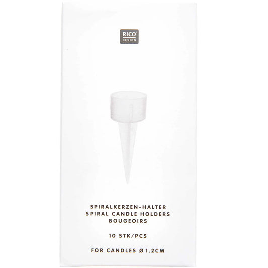RICO DESIGN Kerzenhalter 10 Stück 400115 Transparent Idealshop
