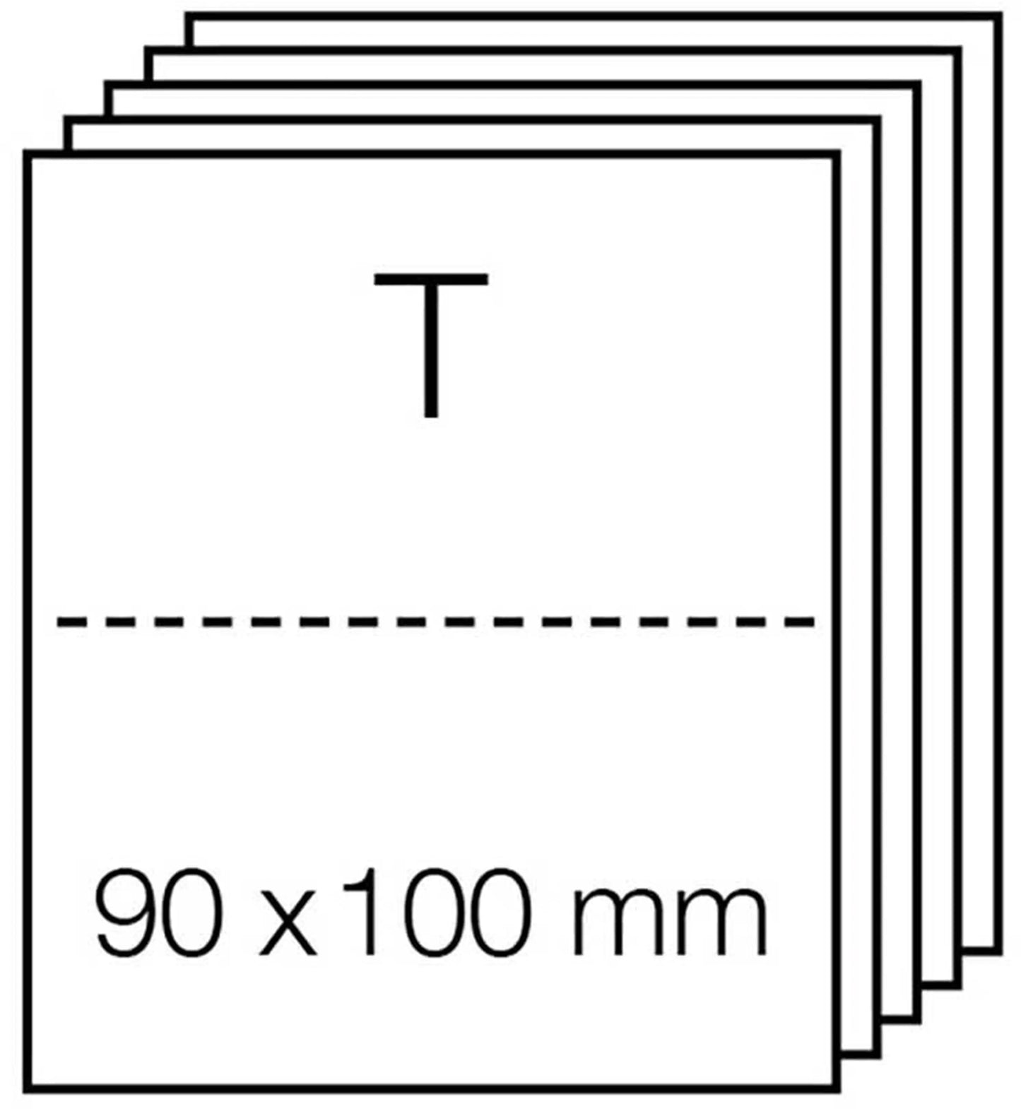 RICO DESIGN Tischkarten 220g 301212.01 weiss 5 Stück Idealshop