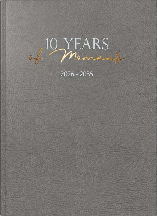 RIDOIDE 10 Jahresagenda 2026-2035 7022404016.26 1T/1S grau DE 21x29.1cm Idealshop