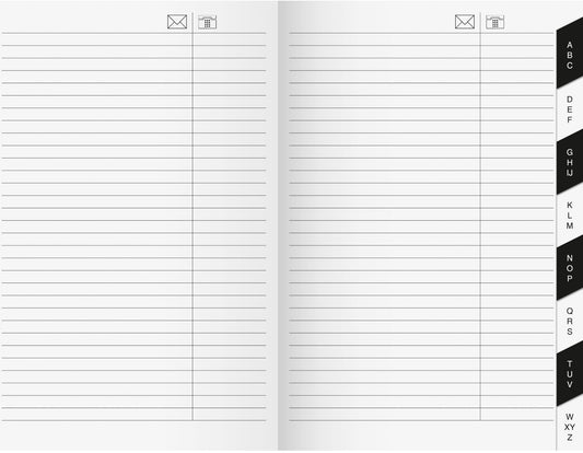 RIDOIDE Uni-Planer Adressregister 7048040.26 16 Seiten 10.4x15.3cm Idealshop