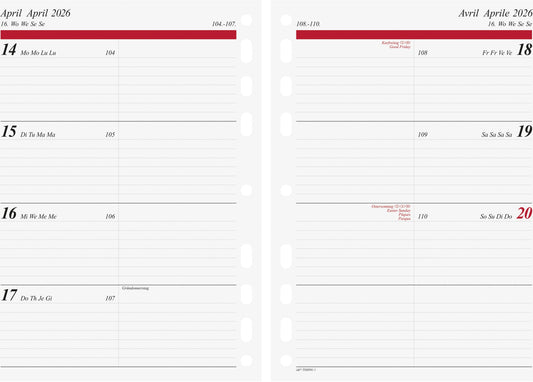 RIDOIDE Timing 1 Wochenkalender 2026 7065910006.26 1W/2S ML 14.8x21cm Idealshop