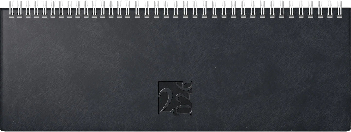 RIDOIDE Pultkalender AC-Terminer 2026 7031702906.26 1W/2S schwarz ML 30.7x10.5cm Idealshop
