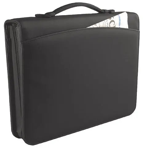 RIDOIDE Schreibmappe 310x380x60mm 750 30 mit RV, inkl. Block A4 schwarz Idealshop