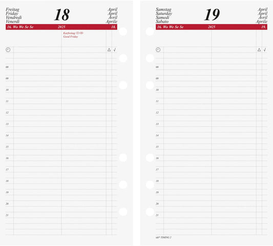 RIDOIDE   Tageskalender Timing 2    2025 Idealshop