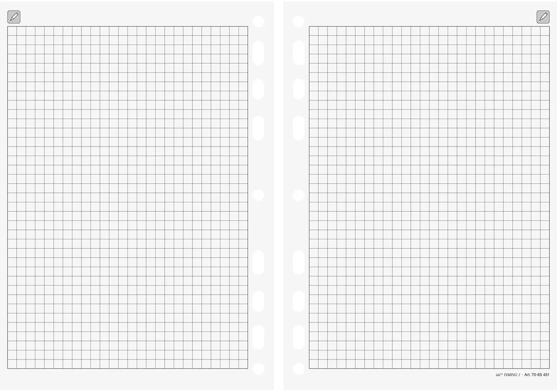 RIDOIDE Timing 1 Notizen kariert 7065451.26 32 Blatt 14.8x21cm Idealshop