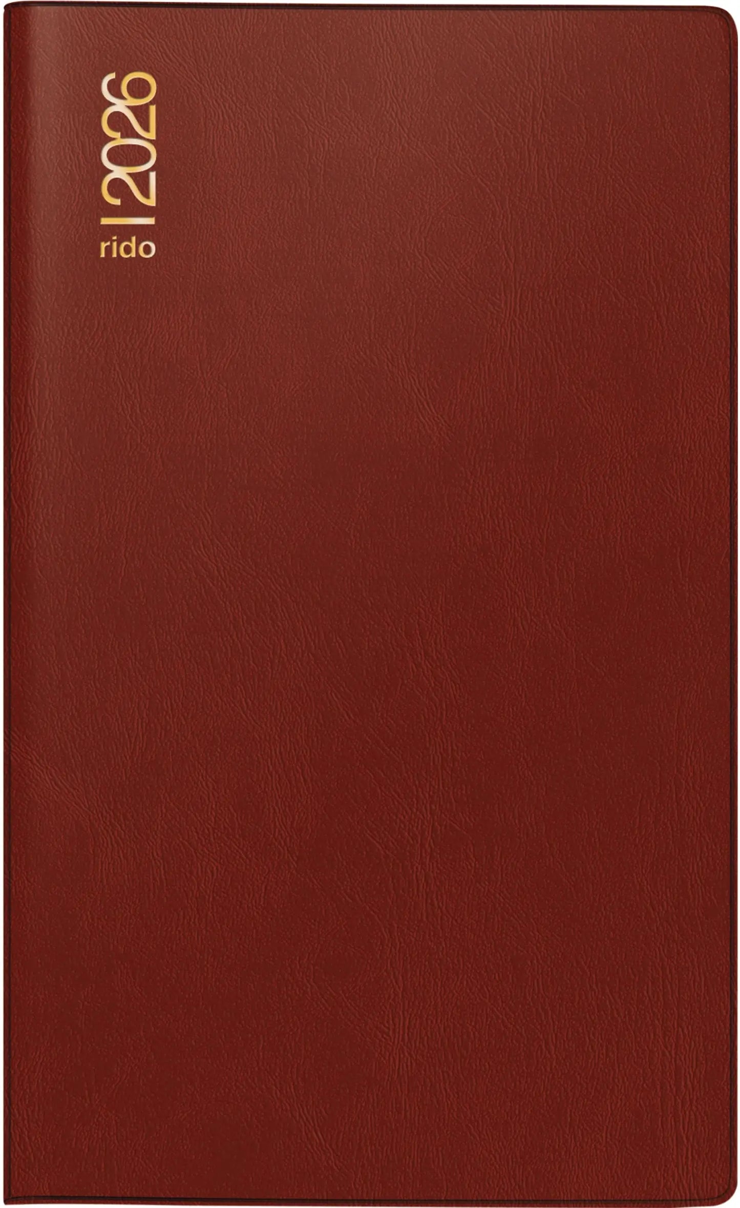 RIDOIDE Uni Planer 2026 7048002296.26 1M/2S bordeaux ML 10.4x15.3cm Idealshop