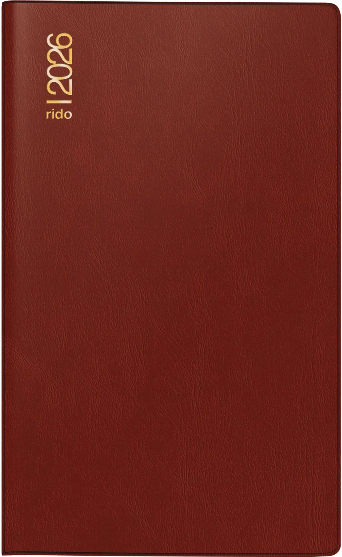 RIDOIDE Uni Planer 2026 7048002296.26 1M/2S bordeaux ML 10.4x15.3cm Idealshop