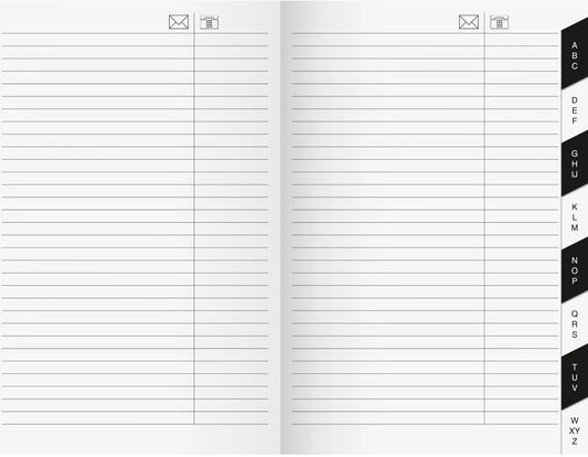 RIDOIDE Uni-Planer Adressregister 7048040.26 16 Seiten 10.4x15.3cm Idealshop