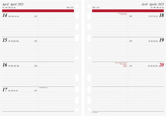 RIDOIDE   Wochenkalender Timing 1   2025 Idealshop