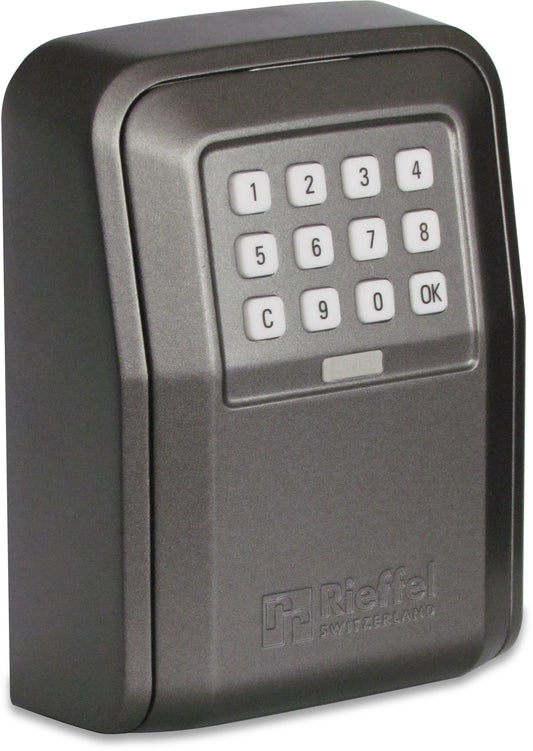 RIEFFEL SWITZERLAND Schlüsseldepot 10.5x14.5x55cm A15797 mit Elektronikschloss, grau Idealshop
