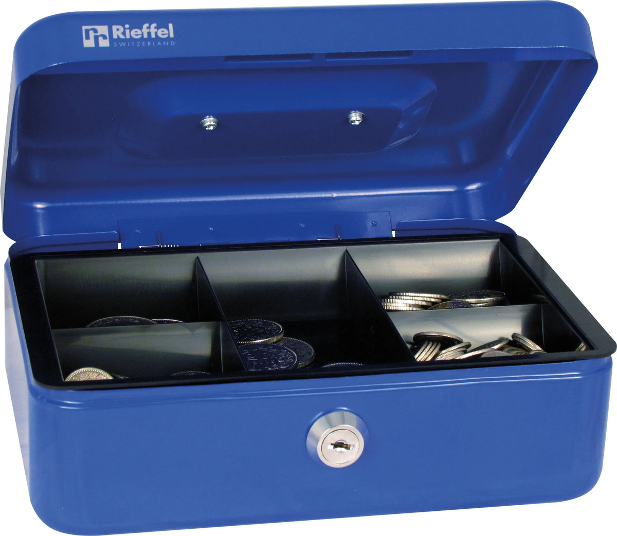 RIEFFEL SWITZERLAND Geldkassette Valorit A19088 7,7x20,7x15,7cm blau Idealshop
