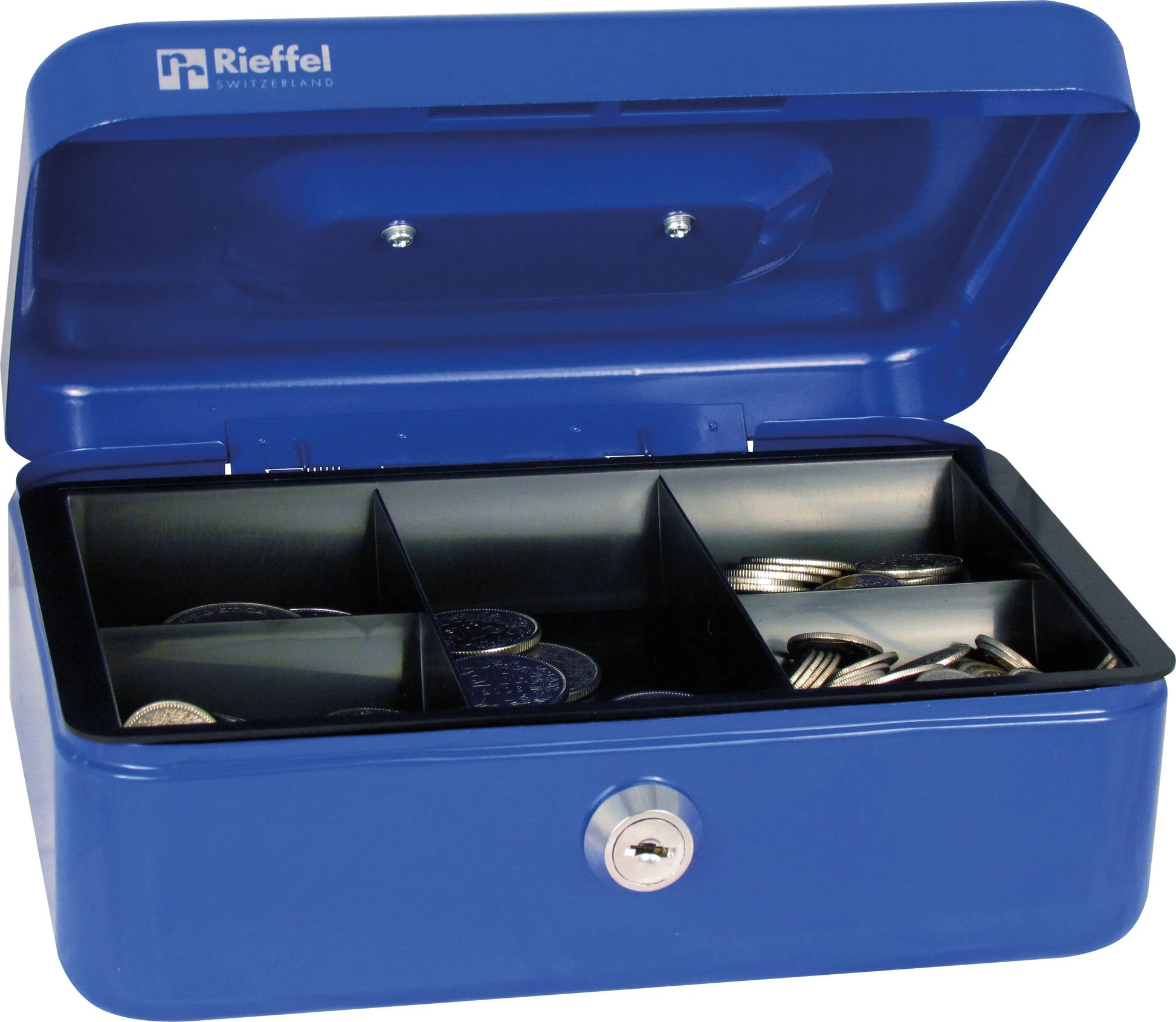 RIEFFEL SWITZERLAND Geldkassette Valorit A19088 7,7x20,7x15,7cm blau Idealshop