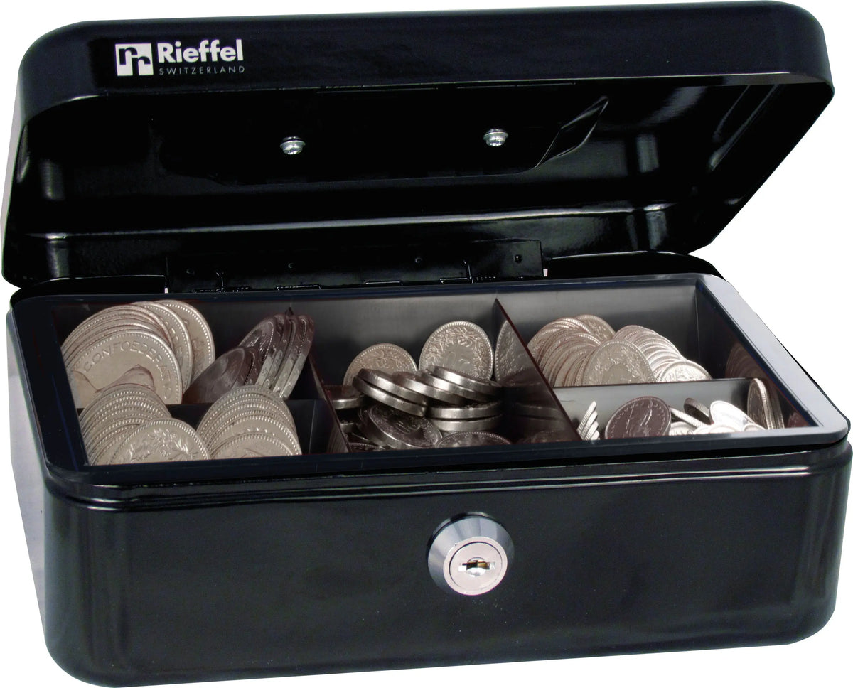 RIEFFEL SWITZERLAND Geldkassette Valorit A19090 7,7x20,7x15,7cm schwarz Idealshop