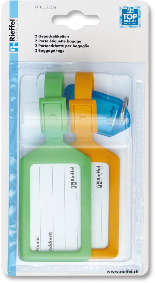 RIEFFEL SWITZERLAND Gepäckanhänger A15861 ass. 2 Stück Idealshop
