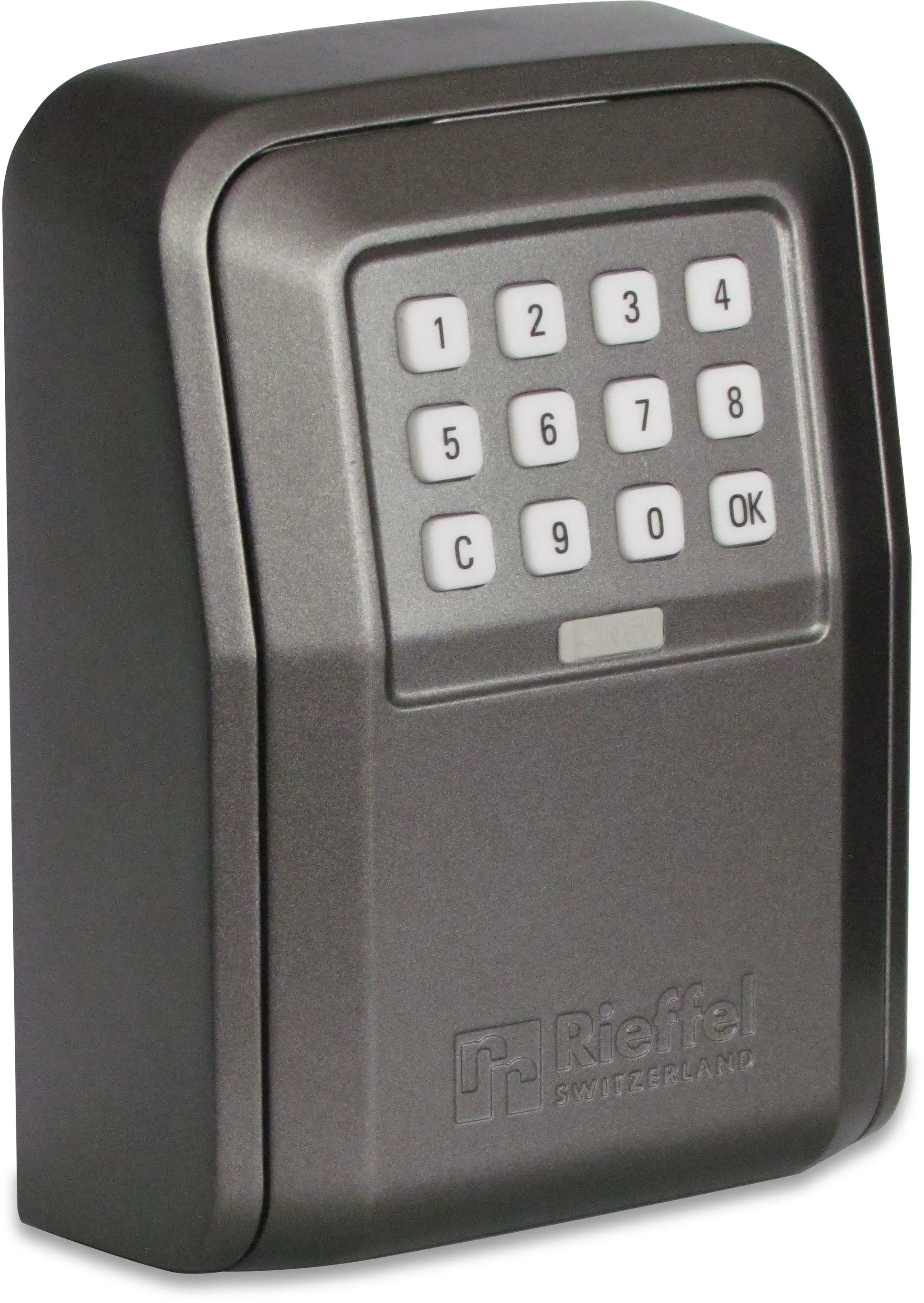 RIEFFEL SWITZERLAND Schlüsseldepot 10.5x14.5x55cm A15797 mit Elektronikschloss, grau Idealshop