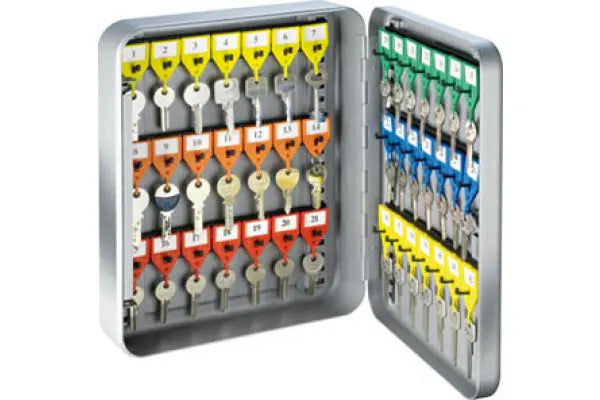 RIEFFEL SWITZERLAND Schlüsselkasten KyStor grau A15616 32x24x8cm 42 Haken Idealshop