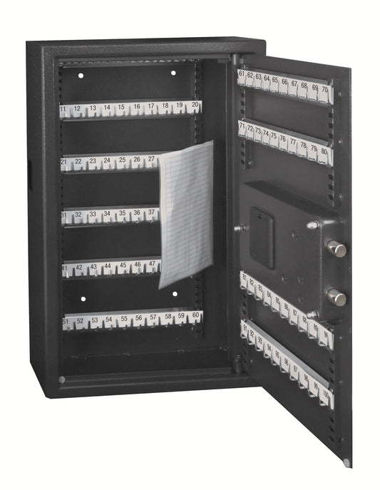 RIEFFEL SWITZERLAND Schlüsselkasten VT-SE grau A19127 55x35x13cm 100 Haken Idealshop