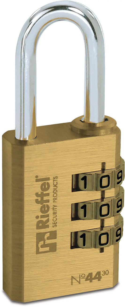 RIEFFEL SWITZERLAND Vorhängeschloss Nr. 44 28,5mm A11181 Alu, mit Zahlenschloss Idealshop