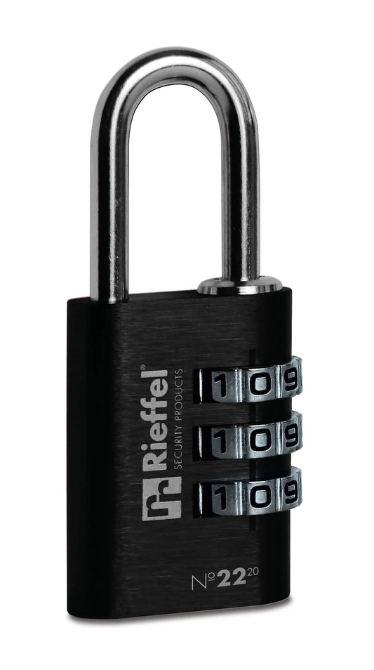 RIEFFEL SWITZERLAND Zahlenschloss Nr.22 20mm A10523 schwarz Idealshop
