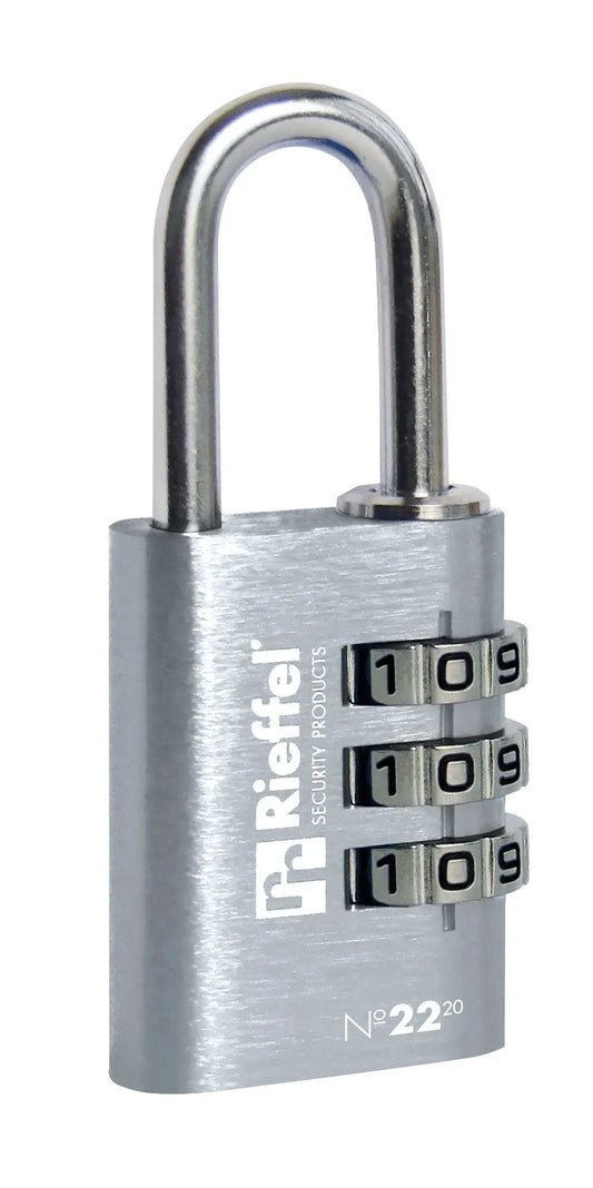 RIEFFEL SWITZERLAND Zahlenschloss Nr.22 20mm A10524 silber Idealshop