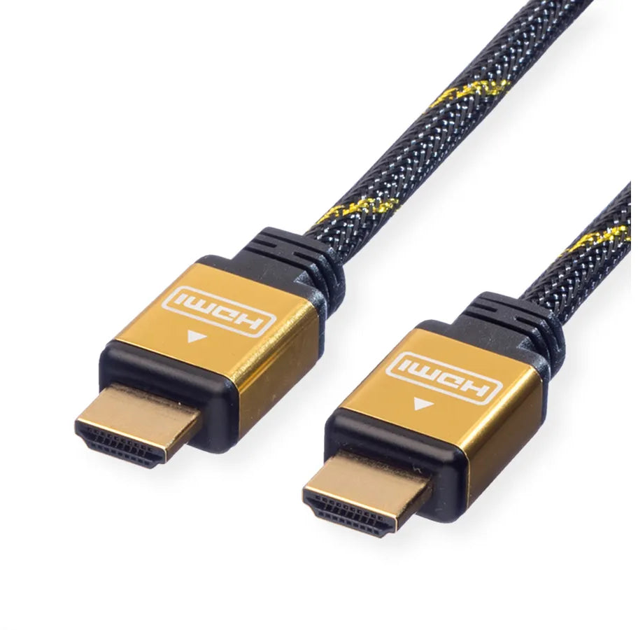 ROLINE HDMI High Speed Kabel, Eth. 11.04.5502 Gold, ST/ST, 2160p, 3D 2m Idealshop