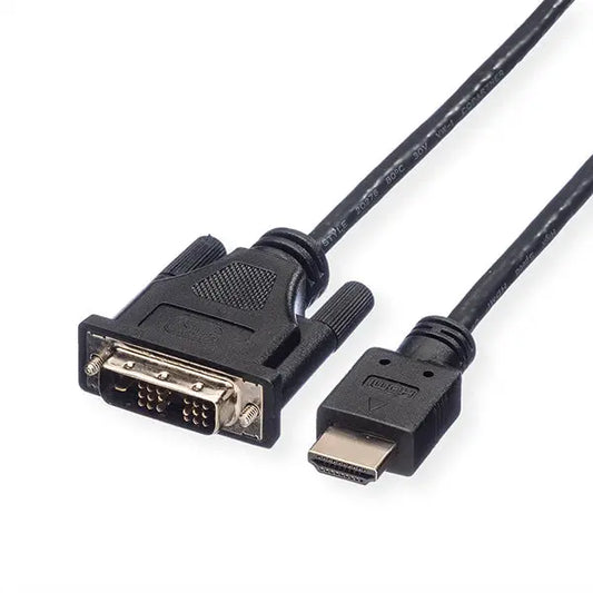 ROLINE DVI-HDMI Kabel (18+1) 11.04.5522 Black, ST/ST, 2m Idealshop