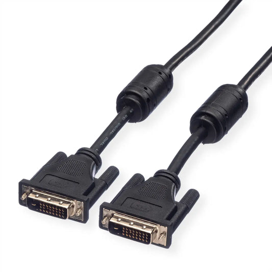 ROLINE DVI Kabel, (24+1) dual link 11.04.5525 Black, ST/ST, 2m Idealshop