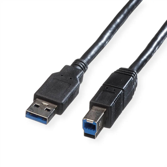 ROLINE USB-A-B, Datenkabel 11.02.8871 Black, ST/ST, 3.2 Gen1 3m Idealshop