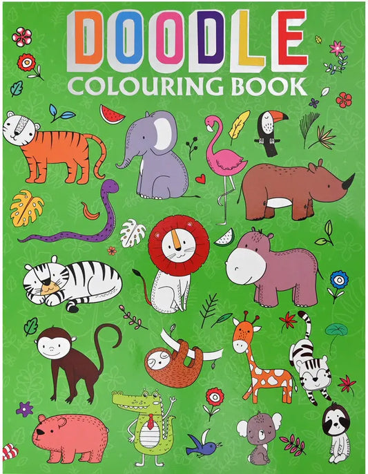 ROOST Malbuch Doodle A4 B212 2 Stück assortiert Idealshop