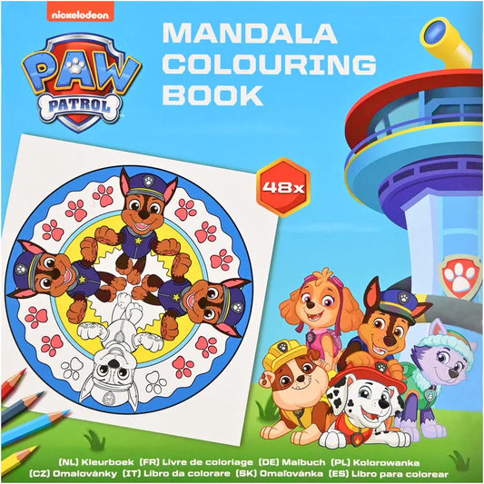 ROOST Mandala-Malblock B1985 Paw Patrol 18x18cm Idealshop