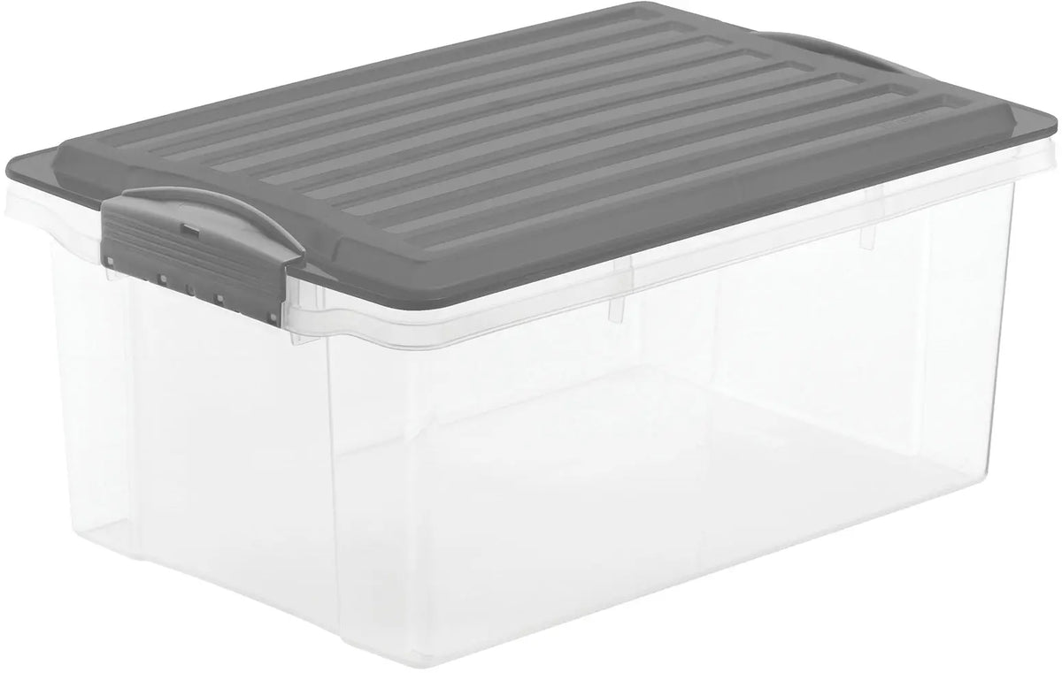 ROTHO Stapelbox Compact 13l 1776008812WS anthrazit/transparent Idealshop